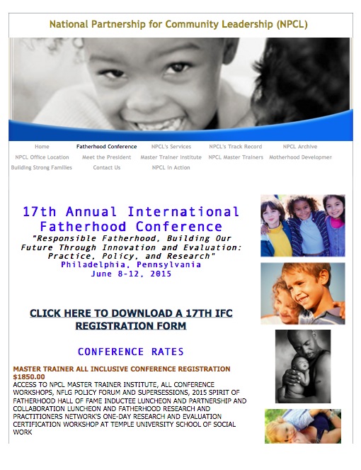 fatherhoodconference The Pascale Sykes Foundation